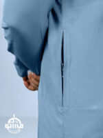 Dusty Blue Premium Emirati Thobe - Image 2