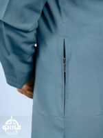Steel Blue Premium Emirati Thobe - Image 2