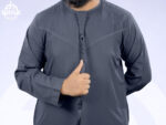 Deep Ash Premium Emirati Thobe - Image 3