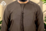 Coffee Brown Premium Emirati Thobe - Image 3