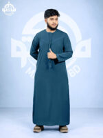 Dark Grey Blue Premium Emirati Thobe