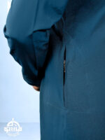 Dark Grey Blue Premium Emirati Thobe - Image 2