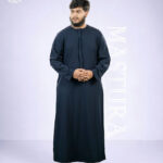 Navy Blue Premium Emirati Thobe