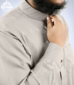 Light Olive Premium Arabian Thobe - Image 3