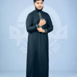 Dark Blue Grey Premium Arabian Thobe