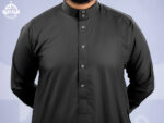Mid Black Premium Arabian Thobe - Image 3