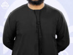 Black Premium Emirati Thobe - Image 3