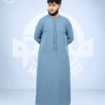 Dusty Blue Premium Emirati Thobe